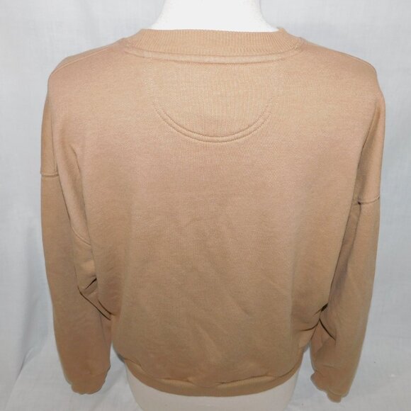 AE American Eagle Women's M Funday Mushroom Skeleton Brown crewneck Sweatshirt - Picture 10 of 10